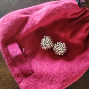 Valentino Gold Globe Studded Earrings.